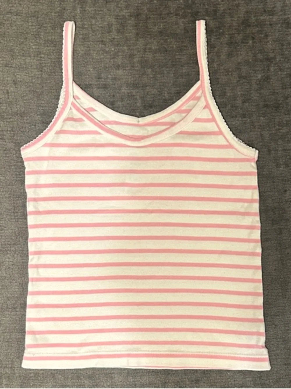 Mini Boden Girls Pointelle Tank Top 6-7y